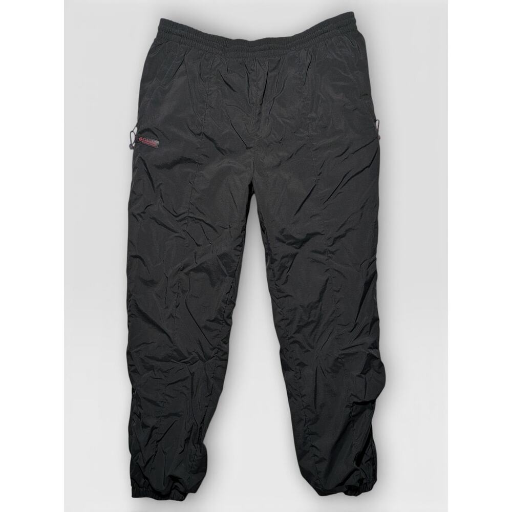 Vintage Columbia Sportswear Insulated Nylon Pants Black Size Large